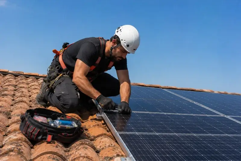 Maintenance et monitoring de panneaux solaires à Adissan