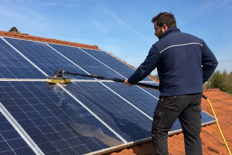 Nettoyage et entretien de panneaux solaires à Adissan
